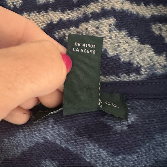 Ralph Lauren Jeans Sweater Jacket Aztec southwest print toggle closure size L - Picture 8 of 8